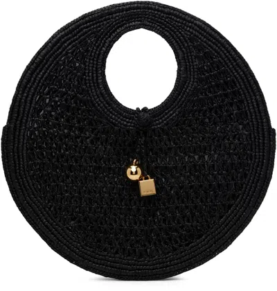 Jacquemus Black 'the Spiaggia Small Round' Tote