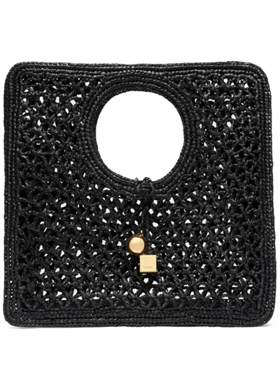 JACQUEMUS BLACK THE SPIAGGIA TOTE