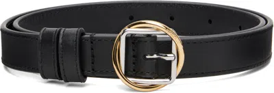 Jacquemus La Ceinture Salon Leather Belt In Black