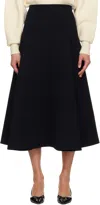 Jacquemus Black 'the Triangle' Midi Skirt In Black