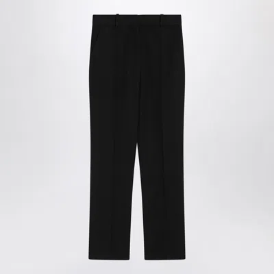 JACQUEMUS JACQUEMUS  BLACK TROUSERS IN COTTON BLEND