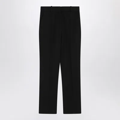 Jacquemus Black Trousers In Cotton Blend Women