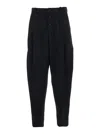 Jacquemus Black Trousers With Button Closure And Pleats On The Front In Wool Man In Black