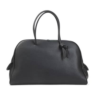 Jacquemus Black Turismo Large Duffle Bag In Gray