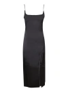 JACQUEMUS BLACK VISCOSE DRESS