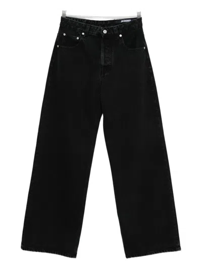Jacquemus Black Wide Leg Jeans