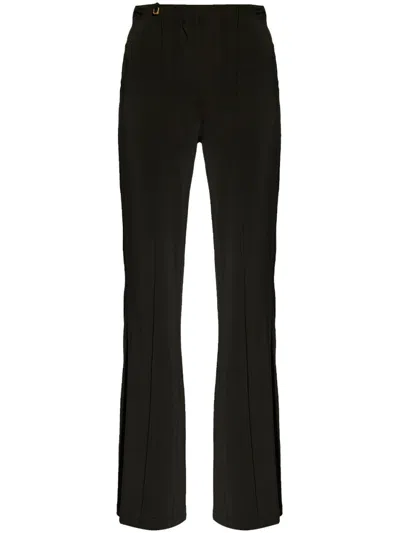 Jacquemus Le Pantalon Drapeado Flared Trousers In Black