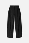 Jacquemus Le Pantalon Ovalo Wide-leg Trousers In Black