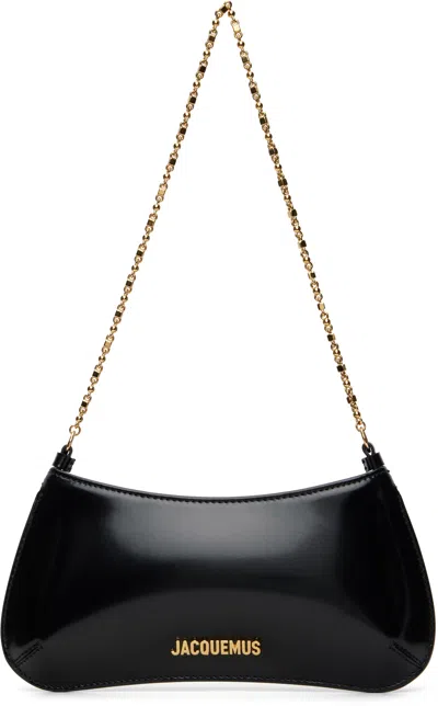 JACQUEMUS BLACK WINTER RETREAT 'THE SMALL BISOU CHAÎNE' BAG