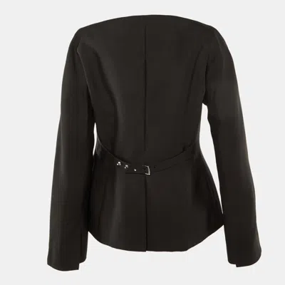 Pre-owned Jacquemus Black Wool Blend Button Front Spalla Jacket Xl