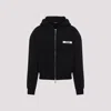 Jacquemus The Gros Grain Zip-up Hooded Sweatshirt In Black