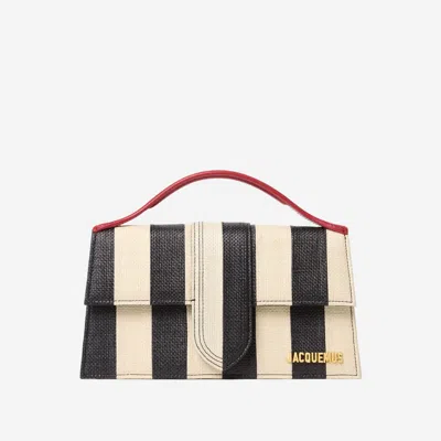 Jacquemus Blackwhite Bambino Large Crossbody Bag In Multi