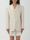 JACQUEMUS BLAZER JACQUEMUS WOMAN COLOR BEIGE,f22196022