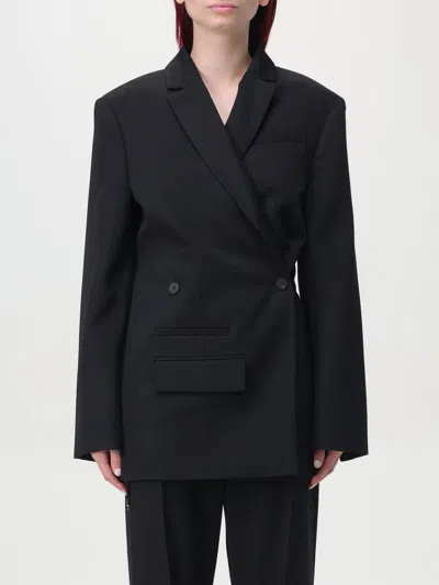 JACQUEMUS BLAZER JACQUEMUS WOMAN COLOR BLACK,F84918002