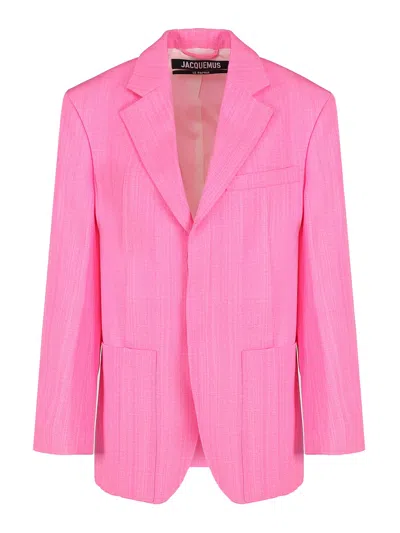 JACQUEMUS BLAZER WITH NOTCHED LAPEL