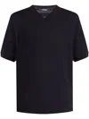 Jacquemus V-neck Drop Shoulder Sleeveless Top In Blue