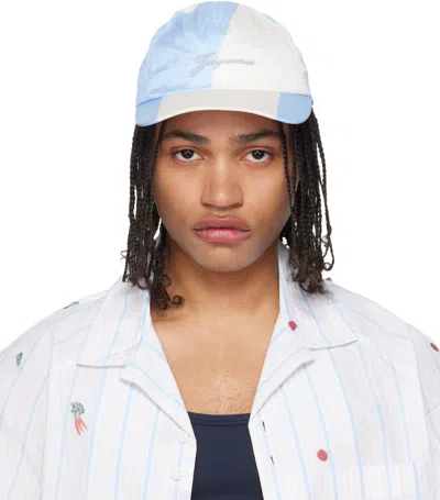 Jacquemus Blue & Off-white 'the Baluchon Baseball' Cap