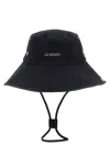 Jacquemus Logo Hat In Black