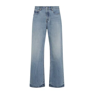 JACQUEMUS JACQUEMUS BLUE COTTON JEANS