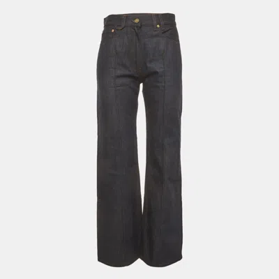 Pre-owned Jacquemus Blue Denim Le De Nîmes Bordado Jeans M/waist 28"