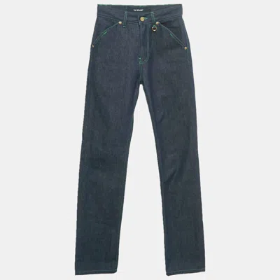 Jacquemus Blue Denim Le De Nimes High-rise Jeans S/waist 25"