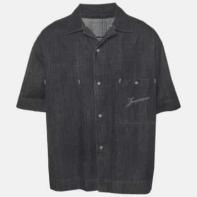 Pre-owned Jacquemus Blue Denim Short Sleeve Shirt L