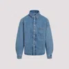 Jacquemus The Boulanger Puffed Denim Overshirt In Blue