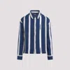 Jacquemus La Chemise Papier Striped Boxy Shirt In Blue