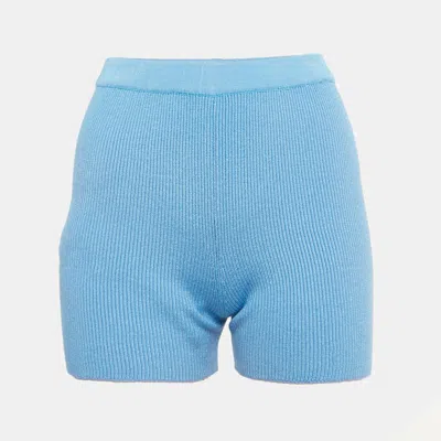 Jacquemus Blue Knit Shorts