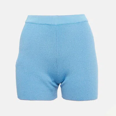 Jacquemus Blue Knit Shorts