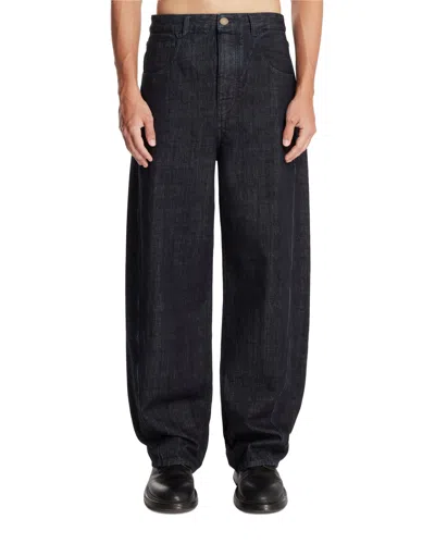 Jacquemus Blue La Croisiere La Mirada De-nimes Jeans In Black