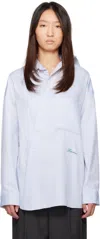Jacquemus Women La Chemise Cuadro In Blue