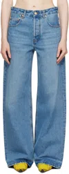Jacquemus Blue La Croisière 'the Wide De-nîmes' Jeans