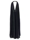 Jacquemus The Norma Draped Maxi Halter Dress In Blue