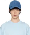 Jacquemus Blue Le Chouchou 'la Casquette ' Denim Cap In 330 Blue