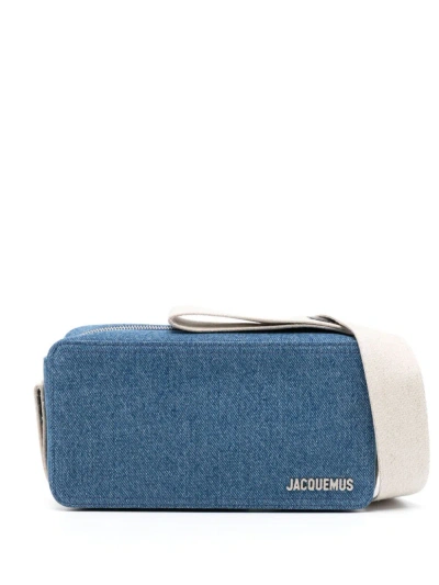 Jacquemus Le Cuerda Horizontal Messenger Bag In Blue