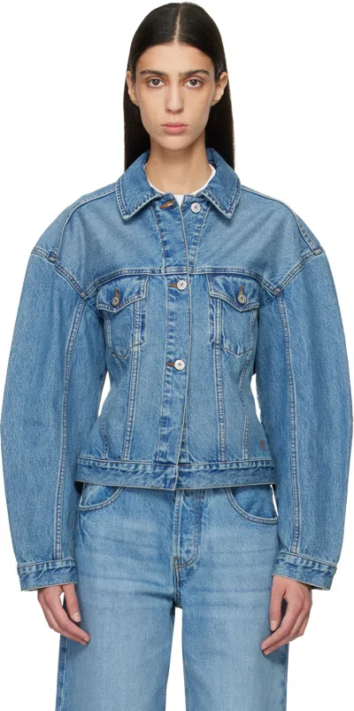 JACQUEMUS BLUE LE PAYSAN 'THE DE-NÎMES' DENIM JACKET