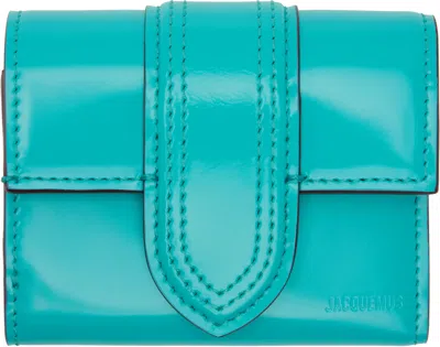 Jacquemus Les Classiquesコレクション ブルー Le Compact Bambino 財布 In 340 Turquoise