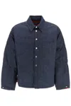 JACQUEMUS BLUE OVERSHIRT FROM THE LE CHOUCHOU COLLECTION FOR MEN