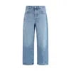 Jacquemus Blue Polyester Jeans Denim In Blue