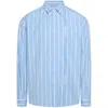 Jacquemus A Simon Striped Shirt In Blue