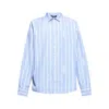 Jacquemus La Chemise Simon Logo Striped Shirt In Blue