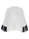 Jacquemus Blue Solid Crew Neck T-shirt In Blue
