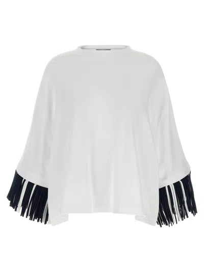 JACQUEMUS BLUE SOLID CREW NECK T-SHIRT