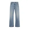 Jacquemus Denim Trousers Featuring Belt Loops In Black
