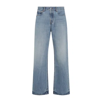 JACQUEMUS BLUE STRAIGHT-FIT JEANS