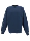 Jacquemus Relaxed-fit Long Sleeve Sweatshirt With Bold Logo Detail In Blue