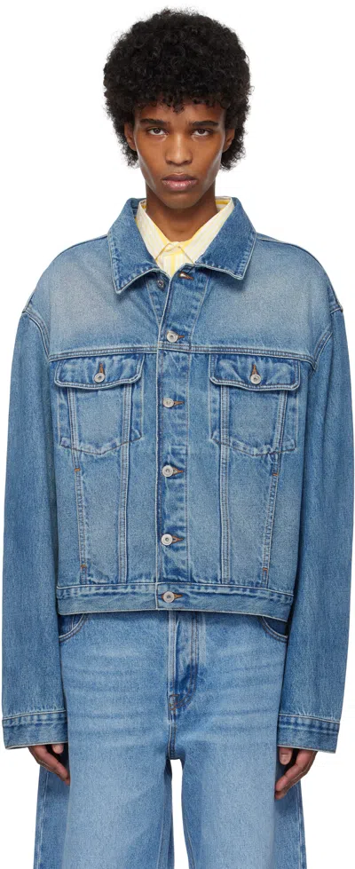 JACQUEMUS BLUE 'THE DENIM DE-NÎMES' DENIM JACKET
