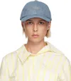 Jacquemus Curved Brim Cap For Everyday Wear In Blue