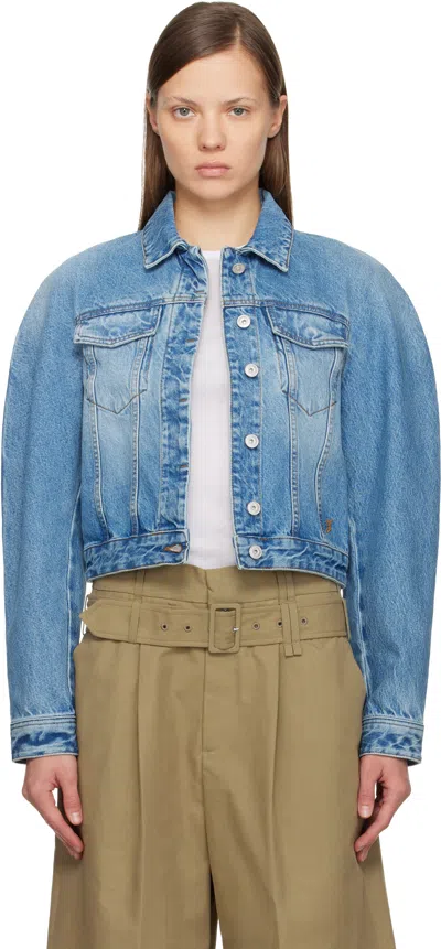 Jacquemus Blue 'the Ovalo De-nîmes' Denim Jacket